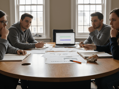 Team discusses project scope boundaries
