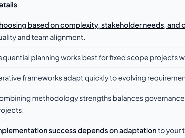Types of project management methodologies for tech success