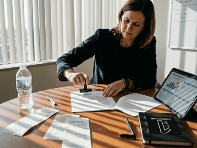 Project sponsor approving project budget documents