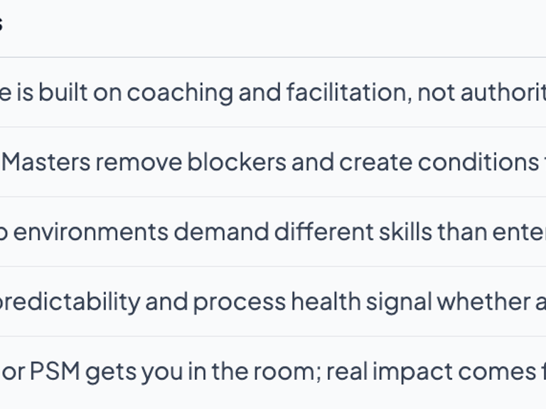 Scrum Master: What the Role Actually Means